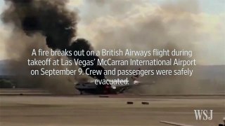 British Airways Plane Catches Fire in Las Vegas