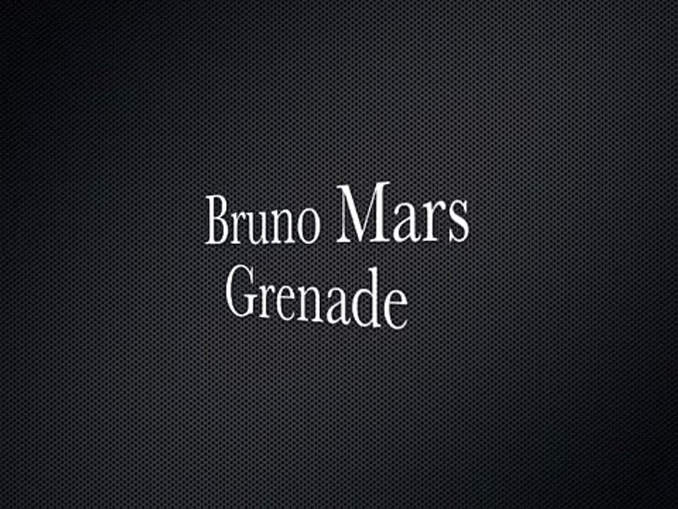Grenade by Bruno Mars covered by J Rome