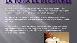 EXPO- TOMA DE DECISIONES