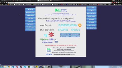 Making a living from cloud Bitcoin Mining Episode 1