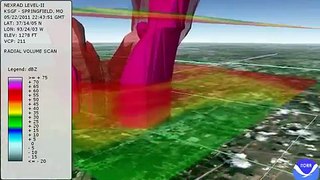 Joplin tornado 3D animation in Google Earth