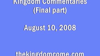 Kingdom Commentaries:  Biblical Determinism (final part)