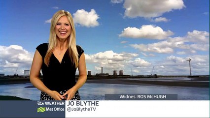 Jo Blythe - ITV Granada Weather 28Aug2015 [HD]