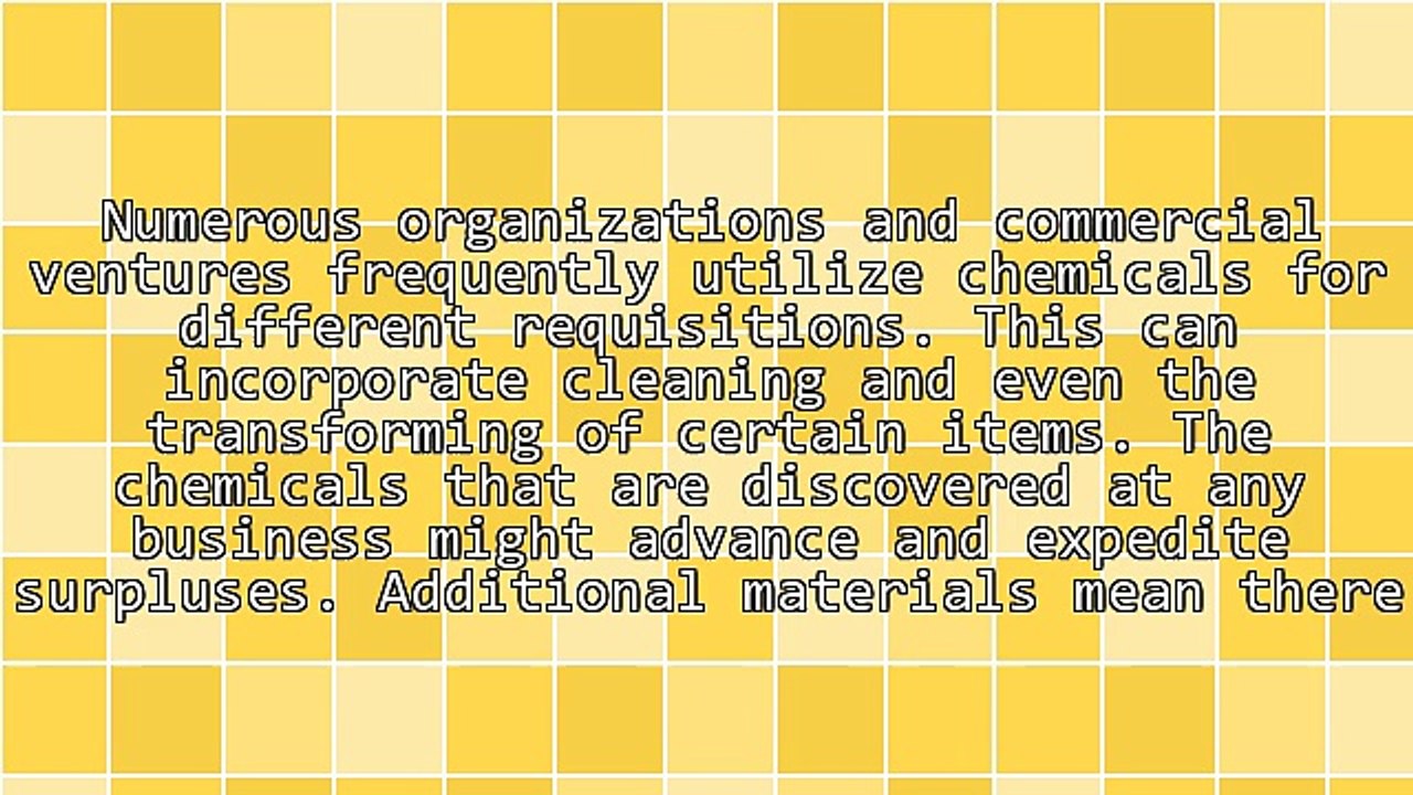Advantages Selling Any Surplus Chemicals