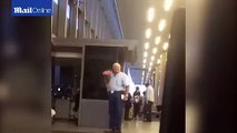 Touching moment old man greets wife at airport  Daily Mail Online