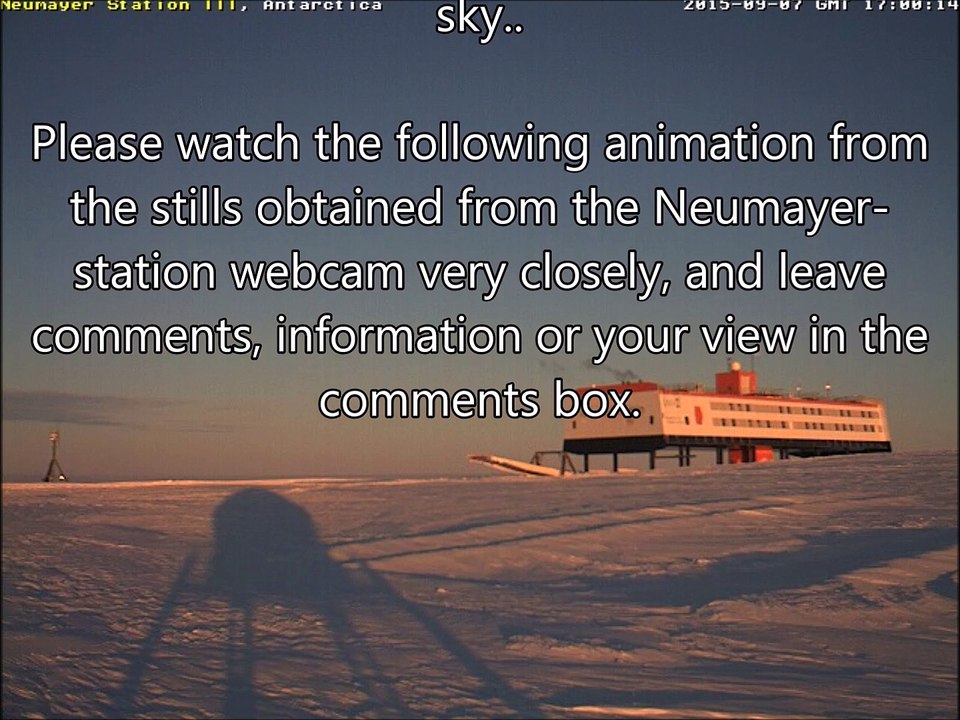 Aurora Australis? CERN & Beams Of Light? Strange UFO Light In Antarctic Night Sky Still There! 07/09/2015 - 08/09/2015