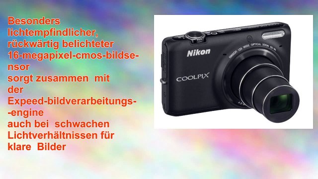 Nikon Coolpix S6500 Digitalkamera 16 Megapixel 12fach opt Zoom 76