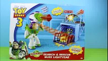 Toy Story 3 Search & Rescue Buzz Lightyear Launch Rocket saves Disney Pixar Cars Lightning McQueen