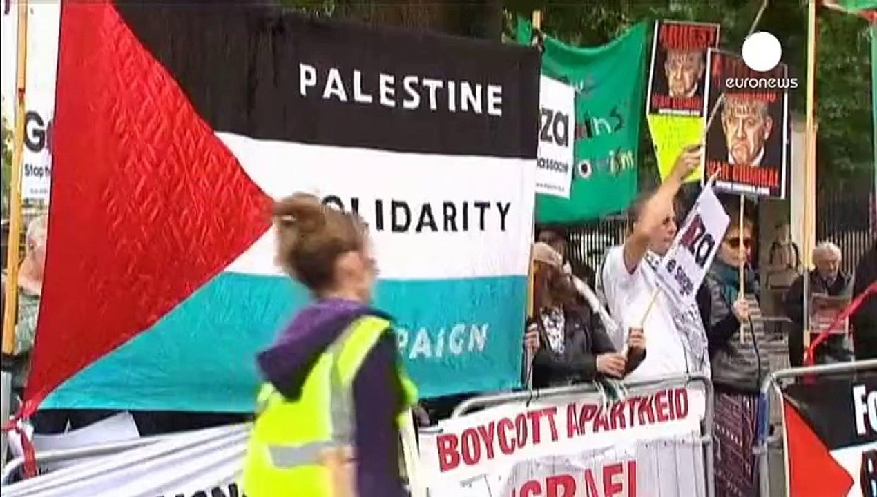 Proteste in London: 108.000 Menschen verlangen Netanjahus Verhaftung