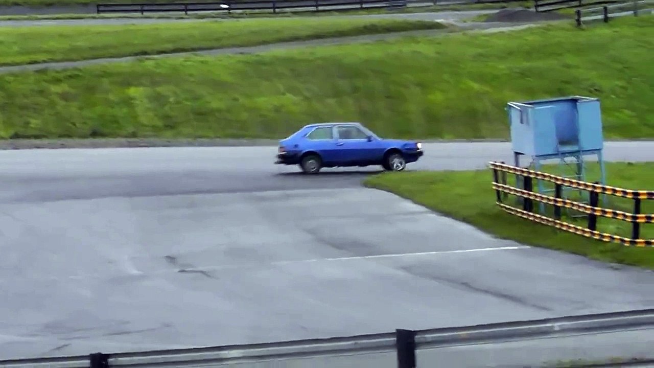 Volvo 343 -82 drifting in Klutmark Skellefteå