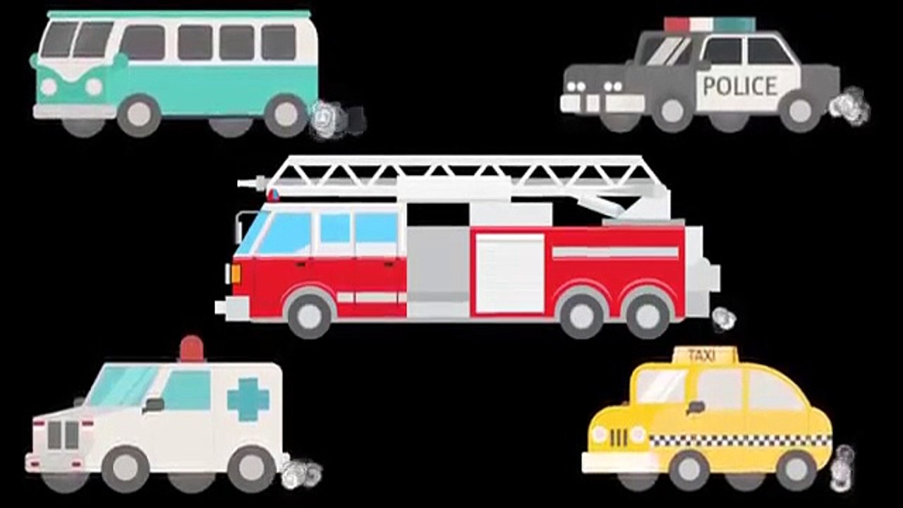 Learning Street Vehicles - Street Cars and Trucks - Children’s Educational Flash Card Videos