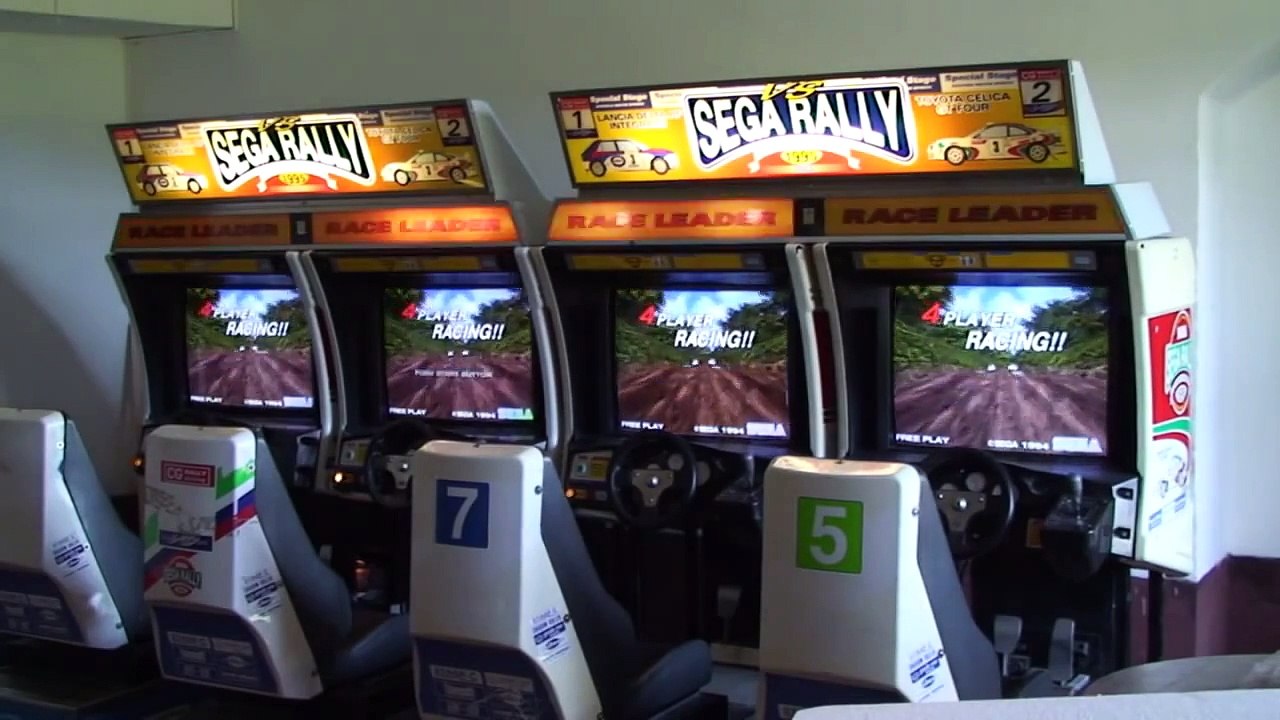 Sega Rally 4 players Attract Mode in HD