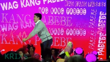 JADINE, LIZQUEN and other kapamilya star dancing wag kang pabebe during ASAP 20 live in london 2015