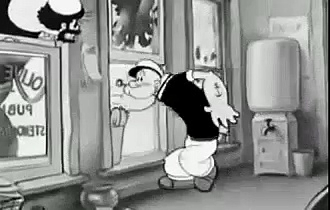 Popeye   Fleischer cartoon   The Paneless Window Washer 1937 old free cartoons public domain [Full E