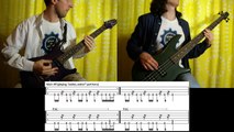 23) Rammstein - Dalai Lama (Guitar & Bass cover   TAB | lesson HD)