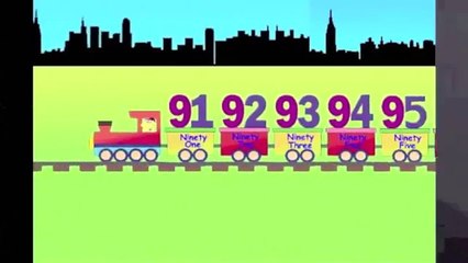 Learn Numbers Train   learning numbers 91 to 100 for kids