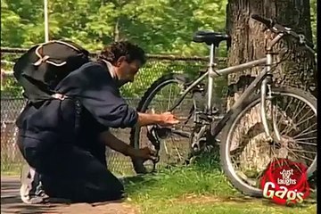 Bicycle Thief Woman Prank