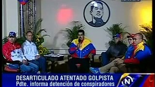 Maduro denuncia golpe de estado y ordena 