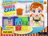 ☆ Disney Frozen Baby Anna Cooking Block Cake Pops Cooking Video Game For Little Kids & Tod