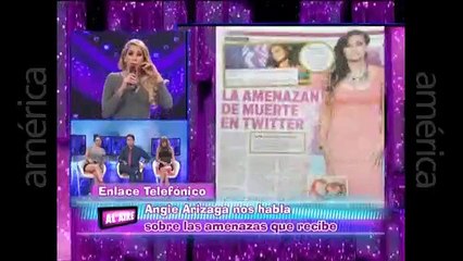 Angie Arizaga es amenazada de muerte en la red Twitter [VIDEO]