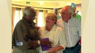 Archbishop Desmond Tutu Enjoys Cruise Travel with Cunard Line