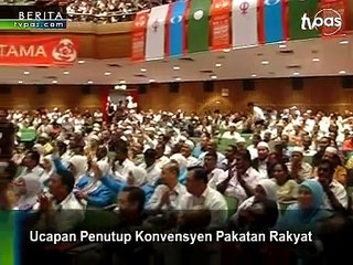 Ucapan Penutup Tuan Guru Nik Aziz konvensyen PR.