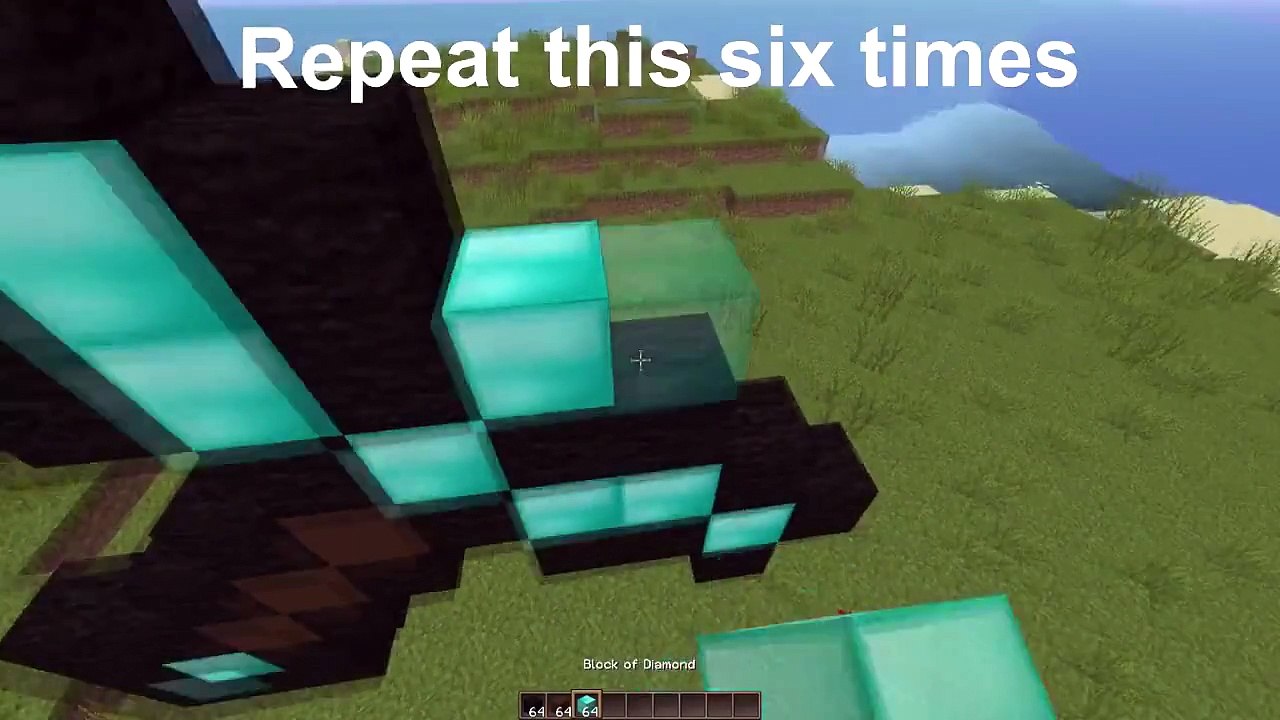 Minecraft: How to Build A Diamond Sword - QUICK