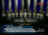 GOP Debate Iowa- Global Warming