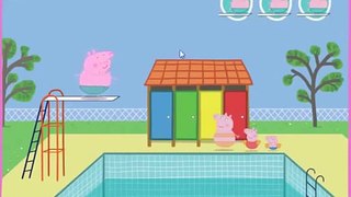 Peppa Pig свинка Пеппа и ее семья Мультфильм для детей. Бассейн для детей