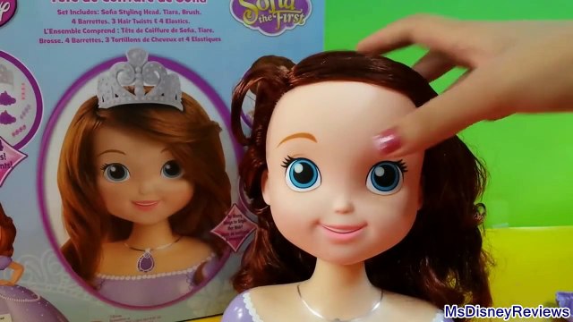 NEW Disney Junior Sofia the first Styling head Cool hair styles for Disney Princess