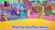 4 Lovely MagiClip Glitter Glider dolls Tangled Rapunzel, Ariel, Disney Frozen Elsa Anna Olaf