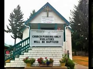 Funny Church Signs