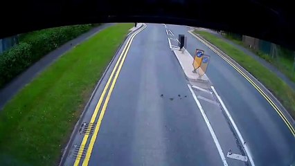 Biker-thows-his-gloves-away-in-disgust-after-