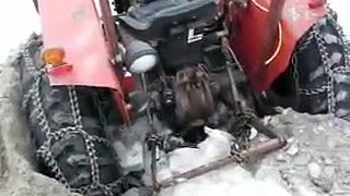 Massey 245 stuck in ice