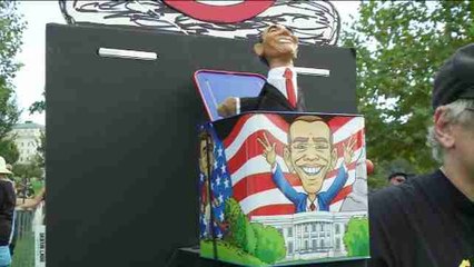 Donald Trump apela al miedo en una protesta contra el acuerdo con Irán