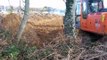Hitachi Zaxis 160LC Excavator Levels Heap Of Soil