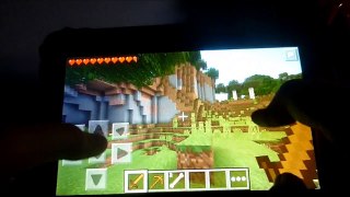 MineCraft Pocket Survival #2 part 1 Sparks The Dog