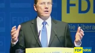 Guido Westerwelle auf dem Landesparteitag der FDP-NRW in Siegen