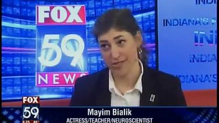 Mayim Bialik talks Texas Instruments with Fox 59, Indianapolis