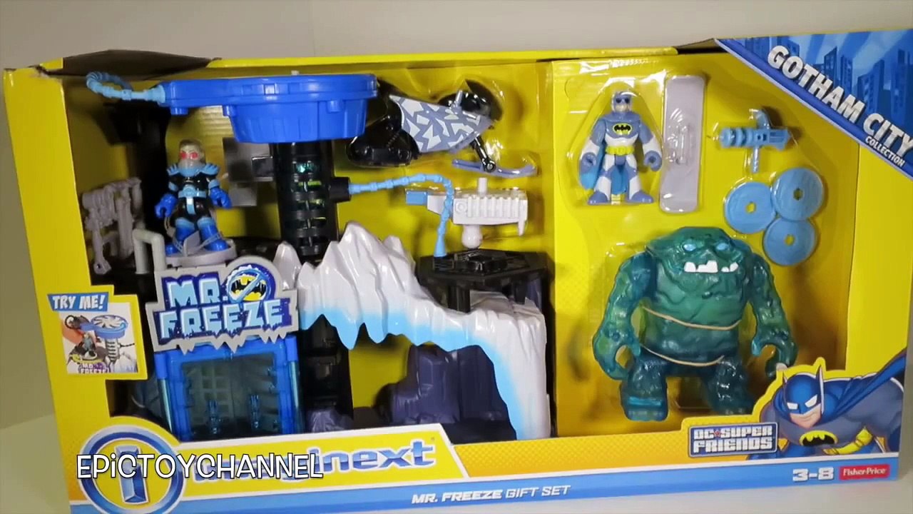 BATMAN Imaginext Mr Freeze Play Set + Batman, Mr Freeze, Ice Monster