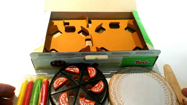 Voila S033L Chocolate Cake with Candles (아기 케익 세트) Gâteau au chocolat Schokoladenkuchen Toy 장난감