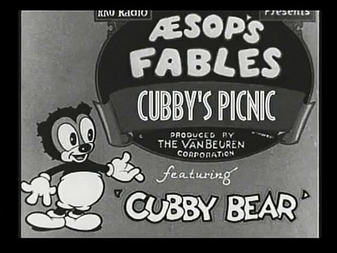Cubby Bear Cubby's Picnic 1933 Van Beuren Studios