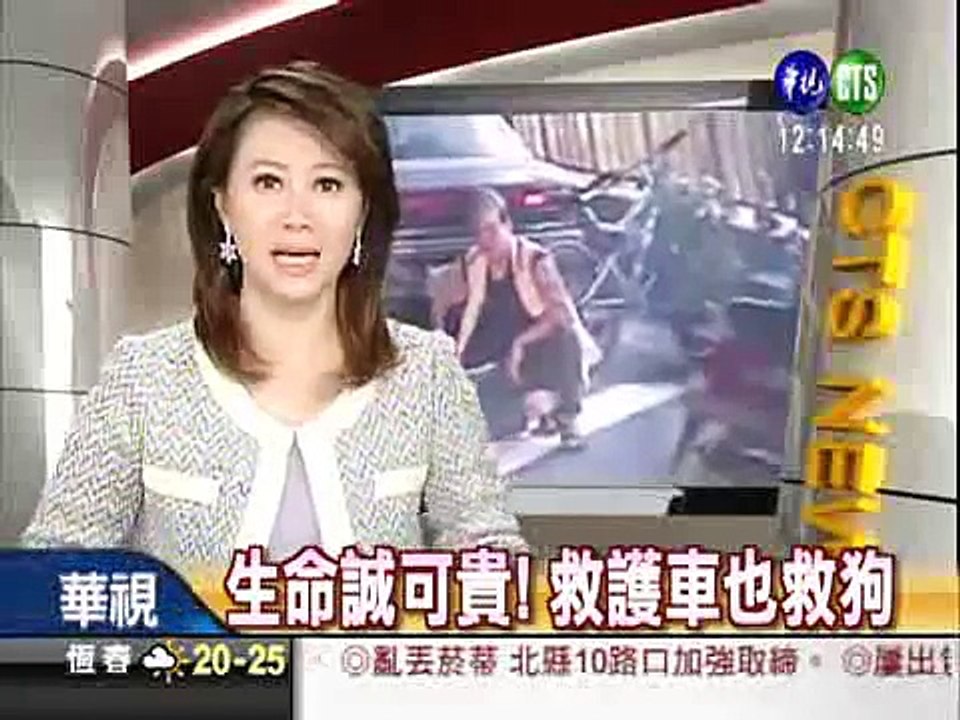 生命誠可貴! 救護車也救狗 (華視新聞網).flv