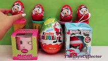 Mickey Mouse Surprise Eggs Kinder Angry Birds Disney HOLIDAY edition Sorpresa Huevos colle