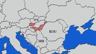 New Europe Map Romania + Serbia + Slovakia AGAINST Hungary