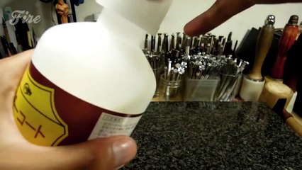 Fire Explorer handcraft leather-手創鞄革工藝/設計/製作 唐草皮雕分享影片 leather craft 手工皮件