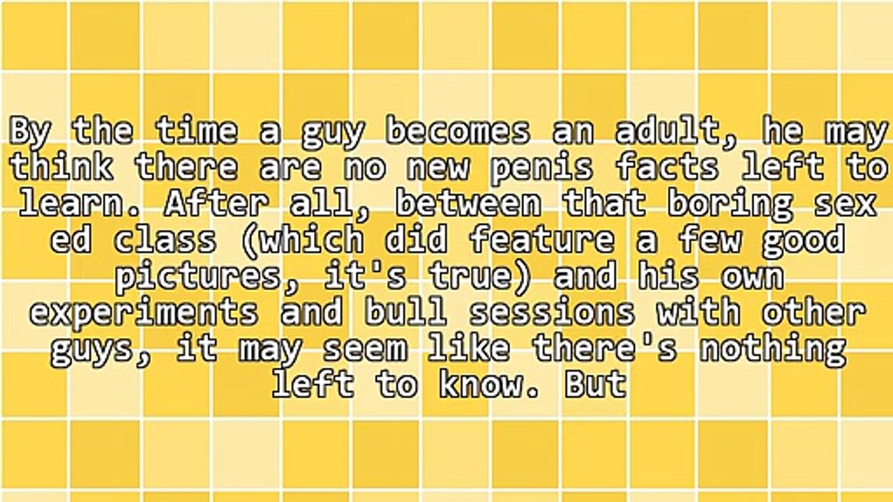 Penis Facts You Didn't Learn in Sex Ed Class