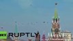 Victory Day 2015 Russian Air Force fighter jets fly over Moscow