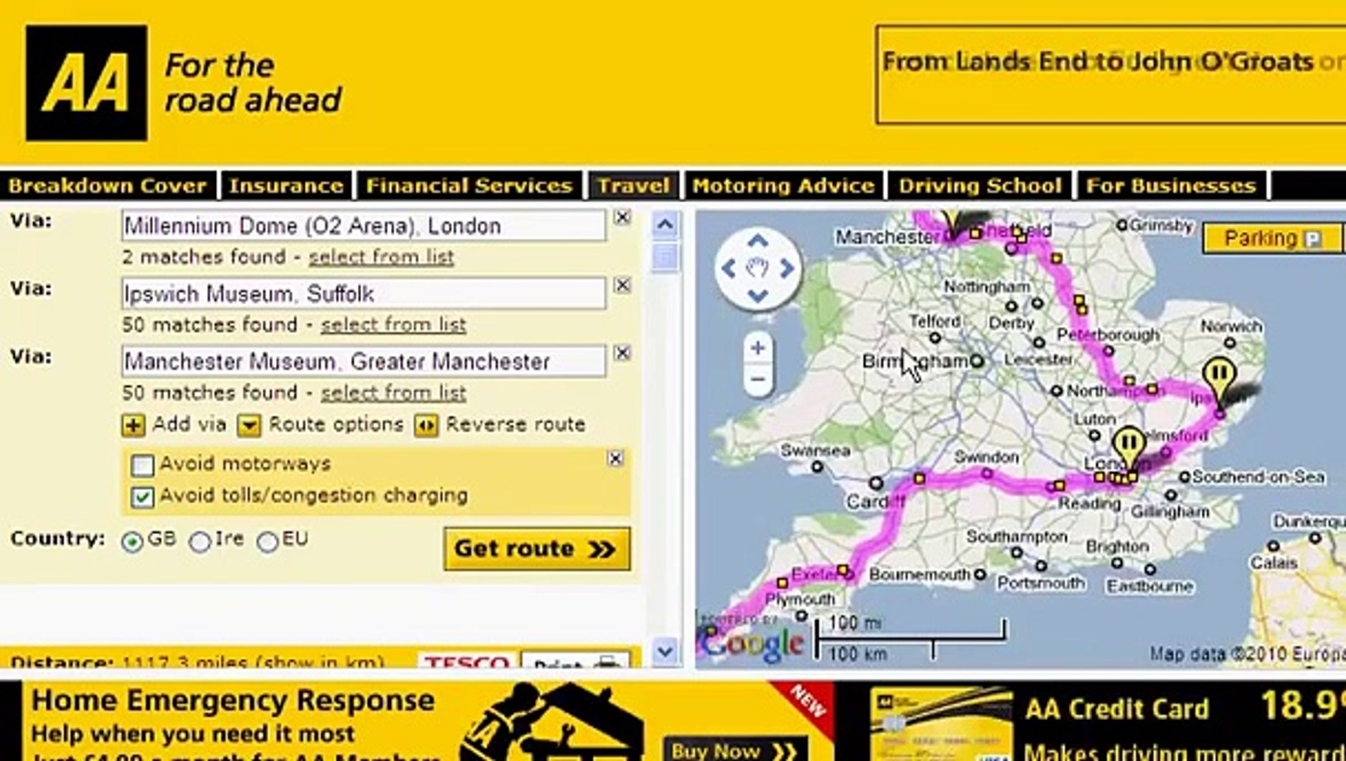 AA Route Planner & AA Route Finder Guide - video Dailymotion