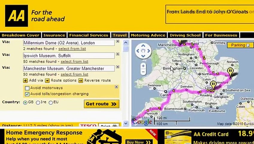 AA Route Planner & AA Route Finder Guide - video Dailymotion